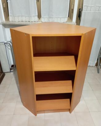 libreria angolare Ikea colore ciliegio 