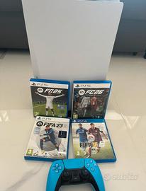 Bundle ps5 standard + controller dualsense +4 fifa