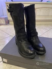 Stivali pelle NeroGiardini taglia 39