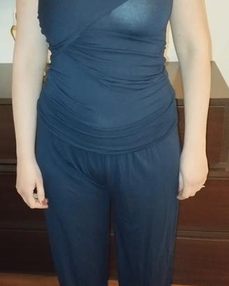 tuta donna blu