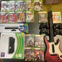 Xbox 360, KINECT, 16 giochi, 4 joystick, chitarra