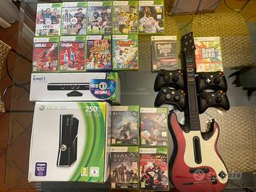 Xbox 360, KINECT, 16 giochi, 4 joystick, chitarra