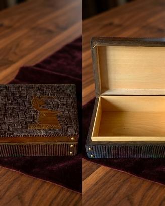 Scatola Vintage in Legno Intagliato - Souvenir