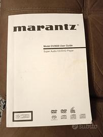 Libretto istruzioni lettore DVD SACD CD Marantz