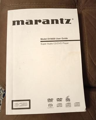 Libretto istruzioni lettore DVD SACD CD Marantz