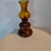 lampada ad olio in vetro ambra 