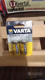 Pile Varta Superlife mezze torce - tipo C