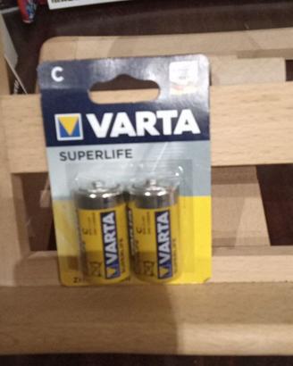 Pile Varta Superlife mezze torce - tipo C