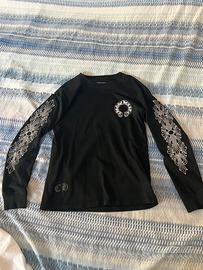 felpa chrome hearts nera S