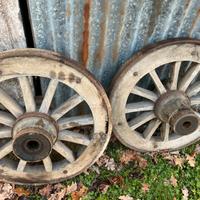 Ruote carro in legno