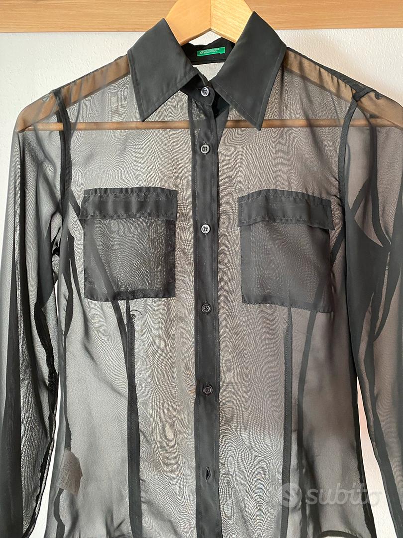 Camicia trasparente nera intimissimi hot sale