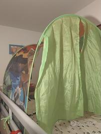 Tenda per letto con dinosauri