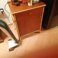 Comodino in legno e bambù etnico