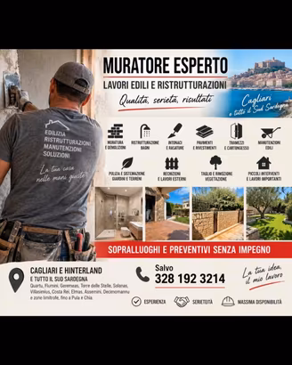 Muratore esperto – Lavori edili e ristrutturazioni
