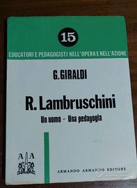 Libro "R. Lambruschini. Un uomo -una pedagogia"