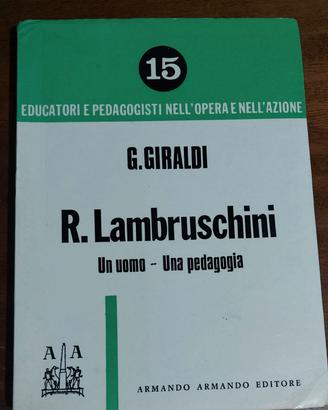 Libro "R. Lambruschini. Un uomo -una pedagogia"