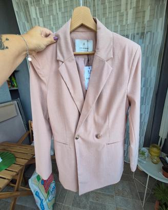 Blazer lungo rosa cipria stradivarius tg.M nuovo