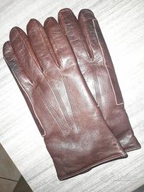 guanti di pelle imbottiti uomo 