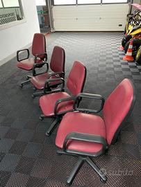 Sedie ufficio in pelle