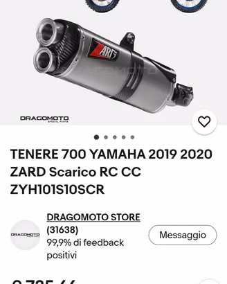 scarico zard Yamaha Tenere 700