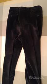 Pantaloni Velluto Blu