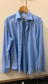 Camicia azzurra Vitali 100% puro cotone tg.42
