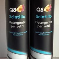 Scintillo Q8 detergente vetri 400 ML 2 pezzi