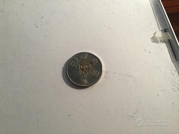 Moneta spagnola da 100 pesetas