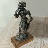 Figura carnevalesca Pantalone bagnata in Argento 