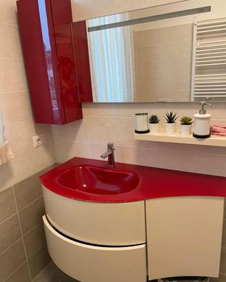 mobile bagno lavabo con specchio e pensile