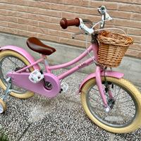 Bicicletta Bambina 16" NUOVA Stile Retrò 4-7 anni