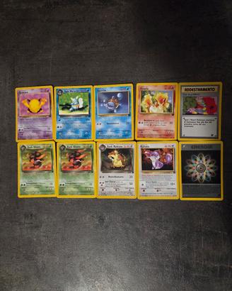 Carte pokemon vintage set team rocket