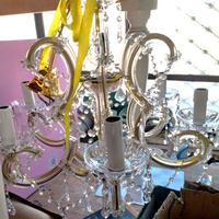 3 lampadari in cristallo