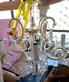 3 lampadari in cristallo