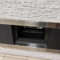 CORNICE CAMINO ACCIAIO E ARDESIA