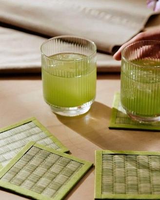 10 Sottobicchieri stile Tatami Japan