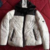 Piumino Terranova bianco/nero con cappuccio tg 14+