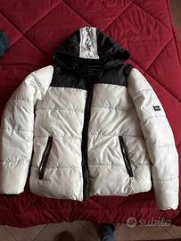 Piumino Terranova bianco/nero con cappuccio tg 14+