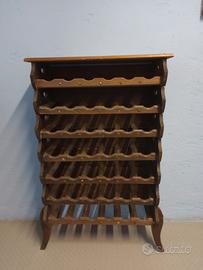 Cantinetta vini in legno 42 bottiglie vintage