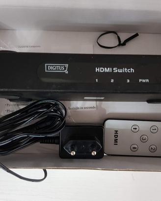 Switch HDMI 3 porte con telecomando