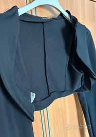 Blazer corto nero elegante cerimonie manica lunga