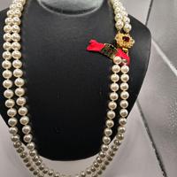 Collana Doppio filo in perle di Kultra