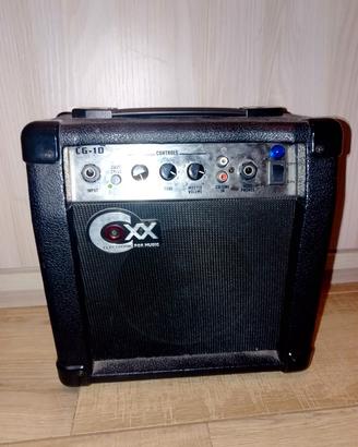 Amplificatore per chitarra elettrica e tracolla 