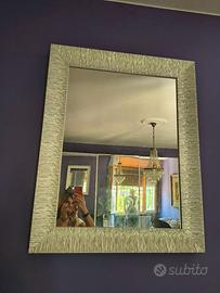 Specchio da Parete Rettangolare argento design