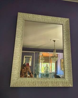 Specchio da Parete Rettangolare argento design