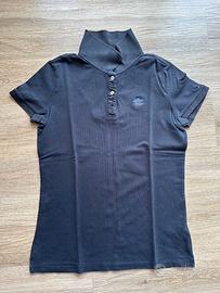 Polo nera donna Tommy Hilfinger