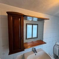 Mobile in legno Con Specchio Bagno