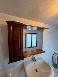 Mobile in legno Con Specchio Bagno