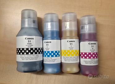 Set Flaconi Inchiostro Originali Canon Cod. 51