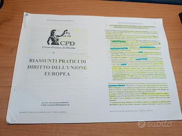 riassunto diritto dell'Unione Europea 